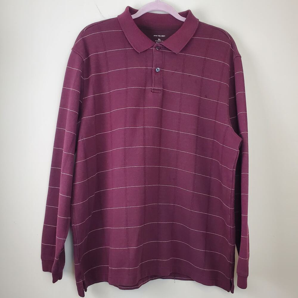 VAN HEUSEN Pin Striped Henley Long Sleeve Shirt - Picture 2 of 9